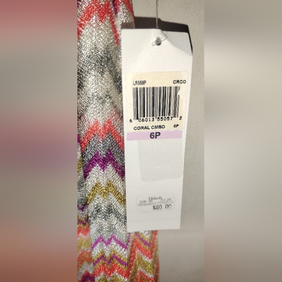 London Times Womens Dress 6P Petite Multicolor Lined Round Neck Pullover - Picture 6 of 13